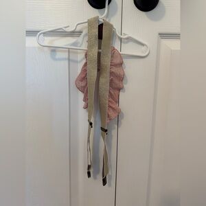 OshKosh B'gosh Pink and Gold Ruffled Suspenders